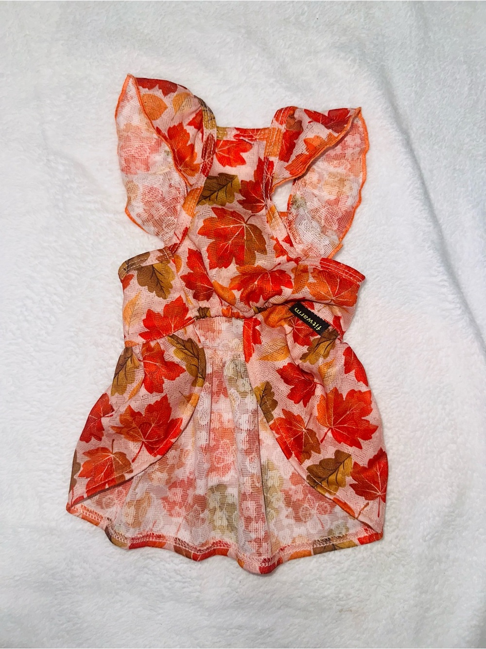 NEW FITWARM MAPLE RUFFLE DOG DRESS - Picture 9 of 9